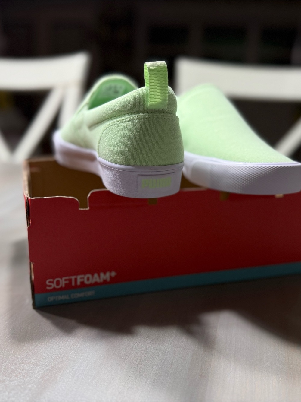 PUMA Bari Terry Slip-On Fresh Mint Women’s Size 8.5